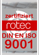 Zertifikat Rotec Streckgitter nach DIN EN 9001